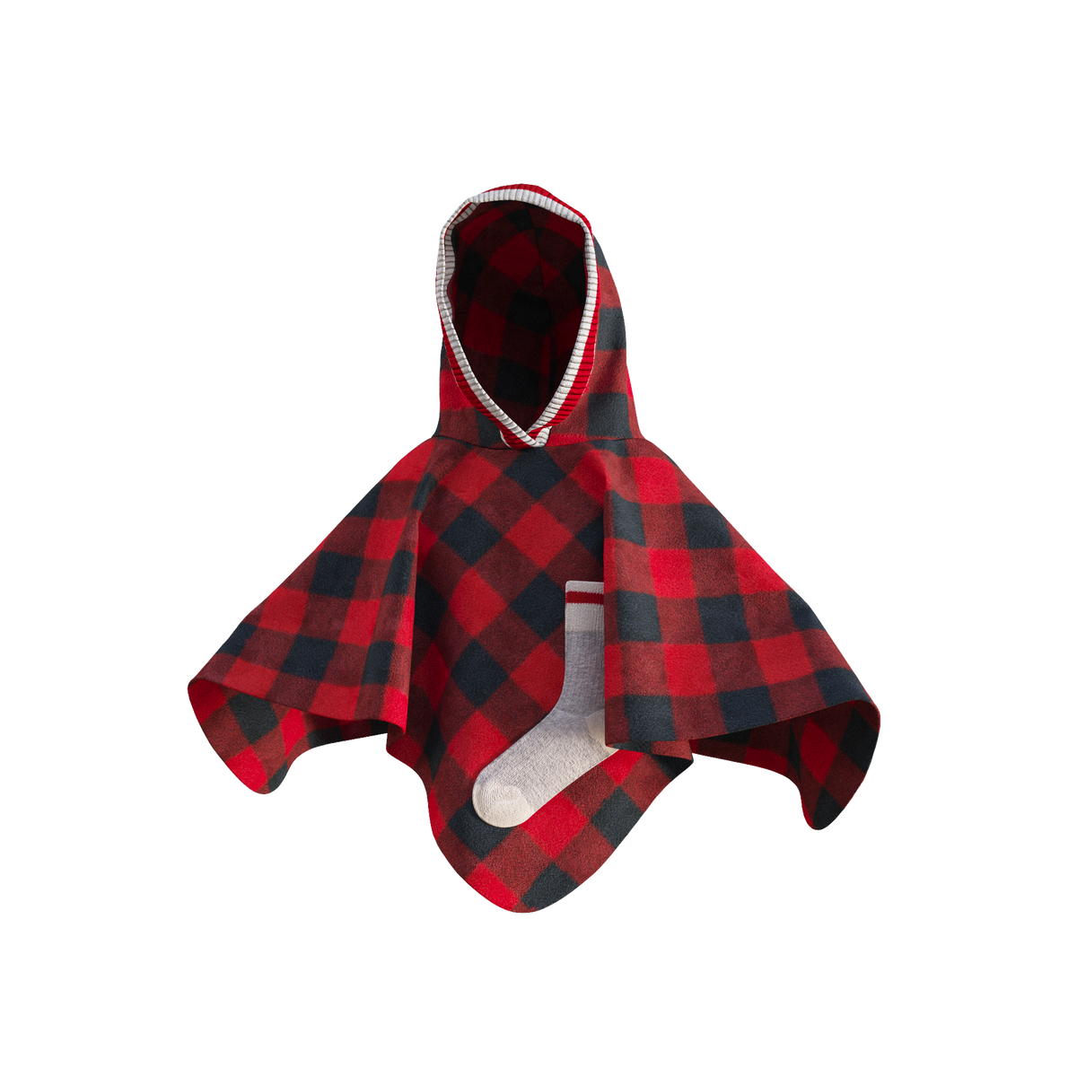 kids fleece poncho