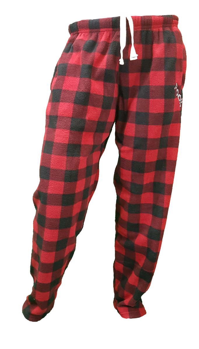 Mens black and 2025 red pajama pants