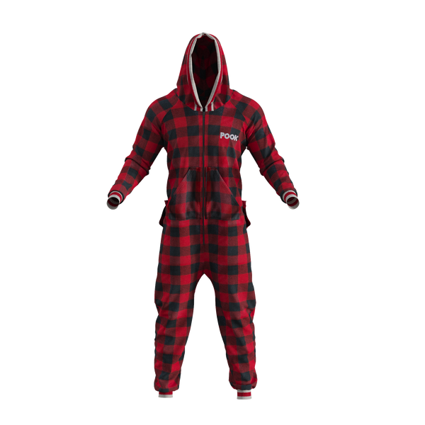Pook Onesie - Red (Adult Unisex)