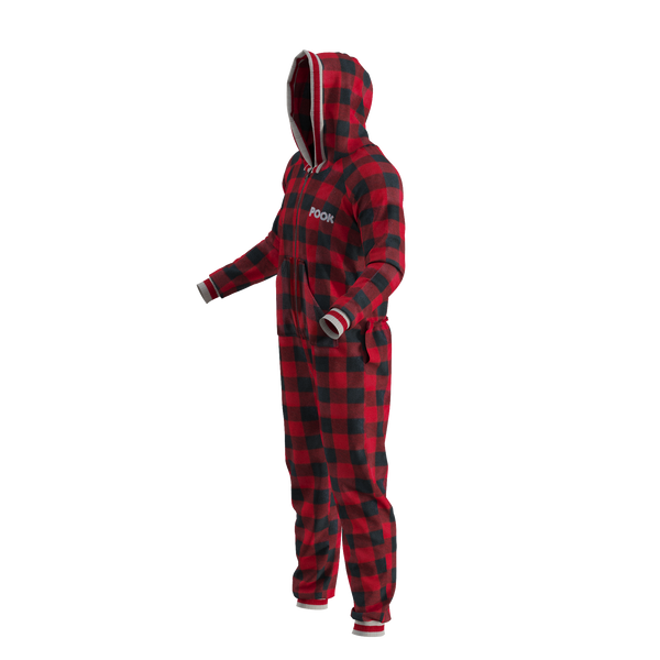 Pook Onesie - Red (Adult Unisex)