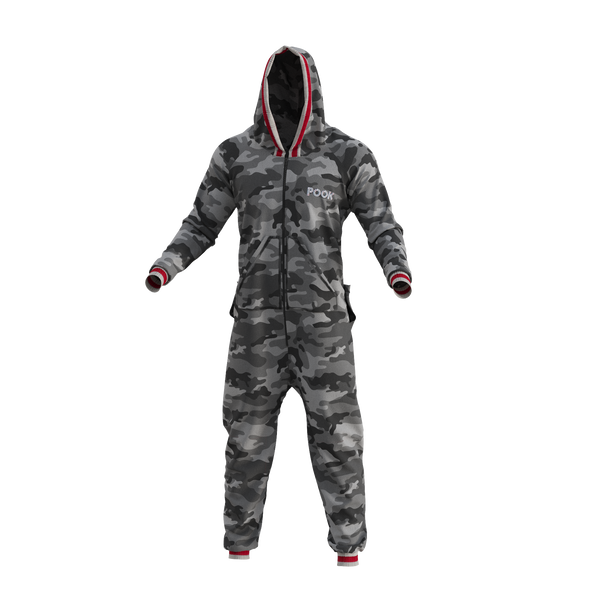 Pook Onesie - Camo Grey (Adult Unisex)