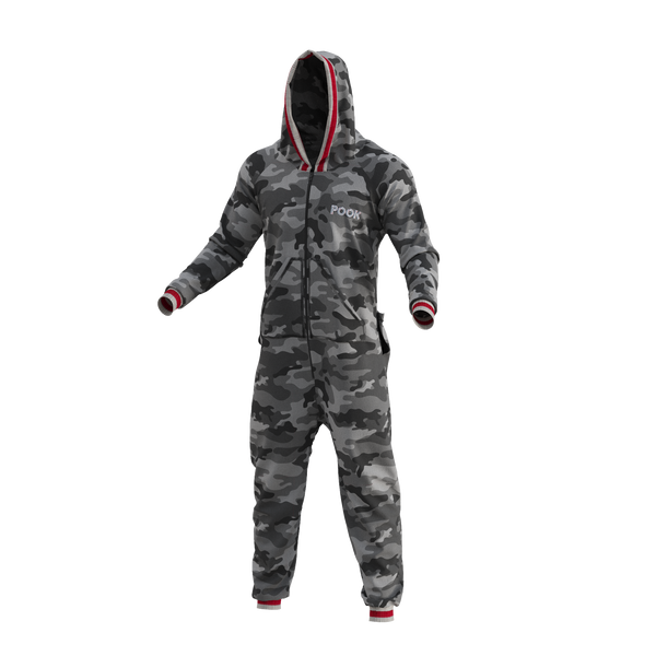 Pook Onesie - Camo Grey (Adult Unisex)