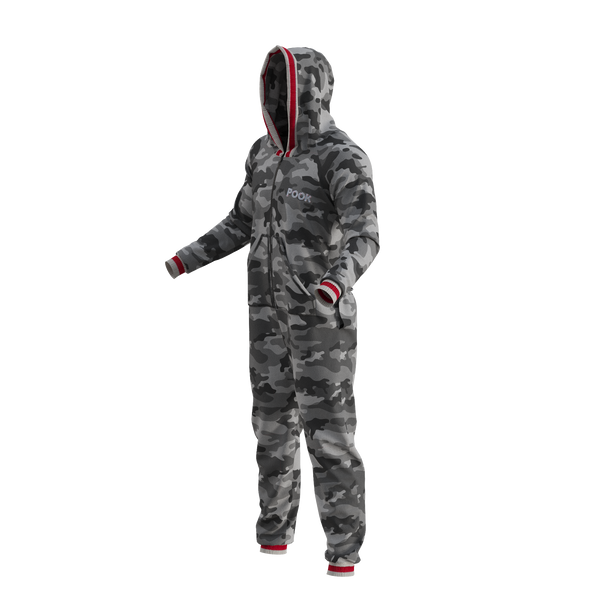Pook Onesie - Camo Grey (Adult Unisex)