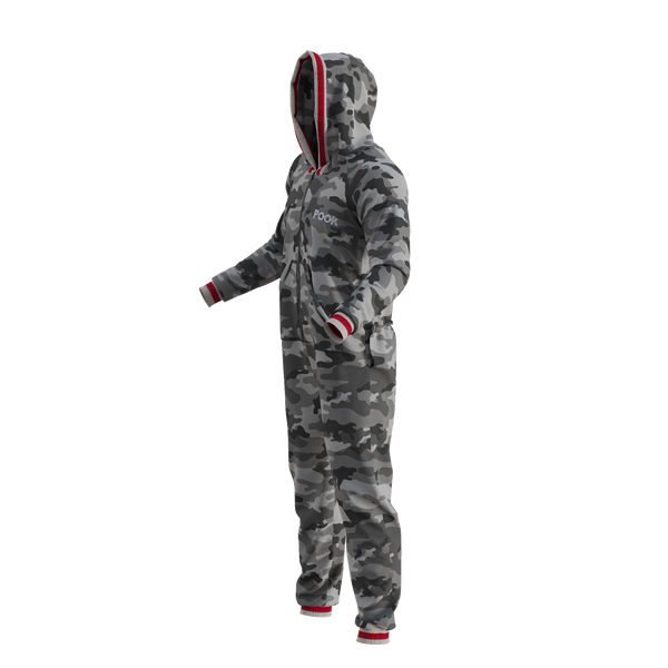 Pook Onesie - Camo Grey (Adult Unisex)