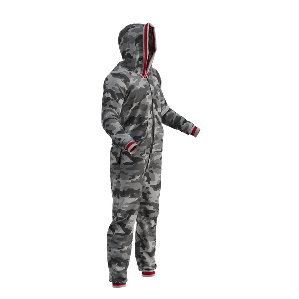 Pook Onesie - Camo Grey (Adult Unisex)