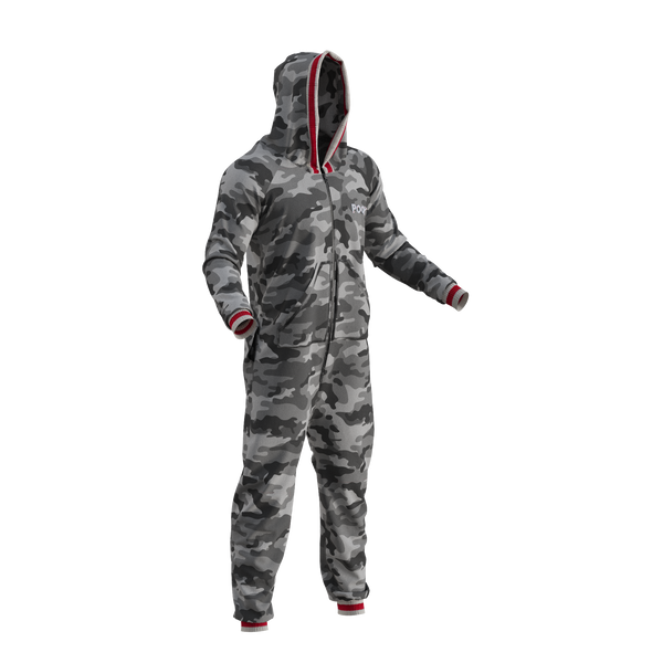 Pook Onesie - Camo Grey (Adult Unisex)