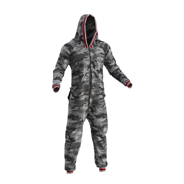 Pook Onesie - Camo Grey (Adult Unisex)