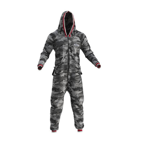 Pook Onesie - Camo Grey (Adult Unisex)