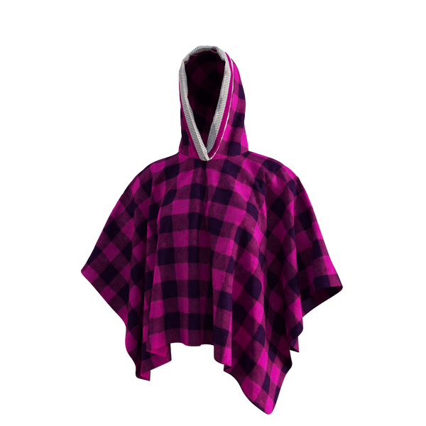 Pook Poncho - Adult Pink Polar Fleece w/ Snap Fastners