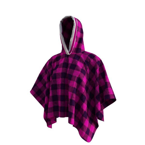 Pook Poncho - Adult Pink Polar Fleece w/ Snap Fastners