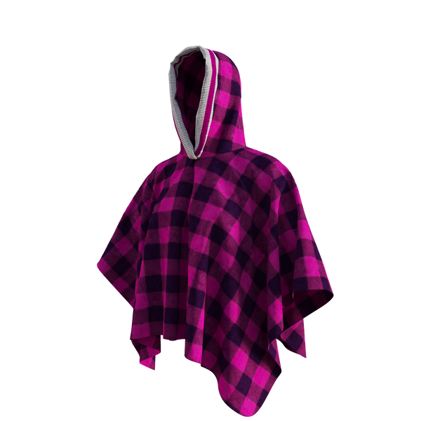 Pook Poncho - Adult Pink Polar Fleece w/ Snap Fastners