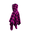 Pook Poncho - Adult Pink Polar Fleece w/ Snap Fastners