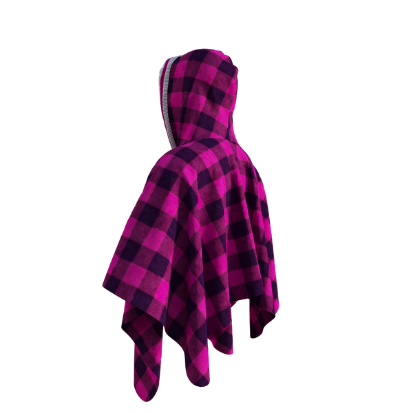 Pook Poncho - Adult Pink Polar Fleece w/ Snap Fastners