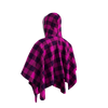 Pook Poncho - Adult Pink Polar Fleece w/ Snap Fastners