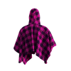 Pook Poncho - Adult Pink Polar Fleece w/ Snap Fastners