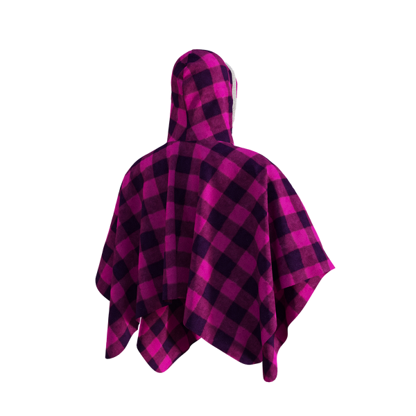 Pook Poncho - Adult Pink Polar Fleece w/ Snap Fastners