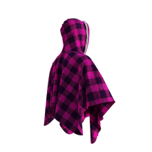 Load image into Gallery viewer, Pook Poncho - Adult Pink Polar Fleece w/ Snap Fastners