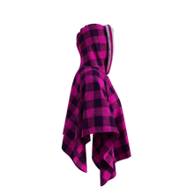 Load image into Gallery viewer, Pook Poncho - Adult Pink Polar Fleece w/ Snap Fastners