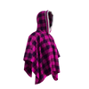 Pook Poncho - Adult Pink Polar Fleece w/ Snap Fastners
