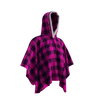 Pook Poncho - Adult Pink Polar Fleece w/ Snap Fastners