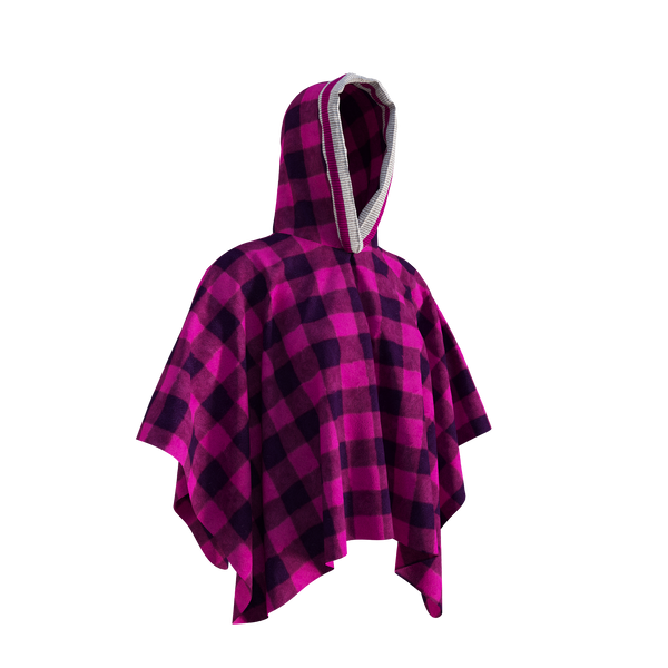 Pook Poncho - Adult Pink Polar Fleece w/ Snap Fastners