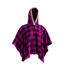 Load image into Gallery viewer, Pook Poncho - Adult Pink Polar Fleece w/ Snap Fastners