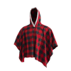 Pook Poncho - Adult Red Polar Fleece w/ Snap Fastners