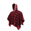 Pook Poncho - Adult Red Polar Fleece w/ Snap Fastners