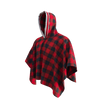 Pook Poncho - Adult Red Polar Fleece w/ Snap Fastners