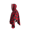 Pook Poncho - Adult Red Polar Fleece w/ Snap Fastners