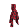 Pook Poncho - Adult Red Polar Fleece w/ Snap Fastners