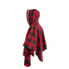 Pook Poncho - Adult Red Polar Fleece w/ Snap Fastners