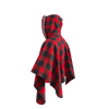 Pook Poncho - Adult Red Polar Fleece w/ Snap Fastners
