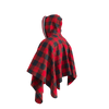 Pook Poncho - Adult Red Polar Fleece w/ Snap Fastners