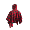 Pook Poncho - Adult Red Polar Fleece w/ Snap Fastners