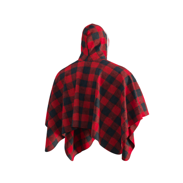 Pook Poncho - Adult Red Polar Fleece w/ Snap Fastners