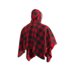 Pook Poncho - Adult Red Polar Fleece w/ Snap Fastners