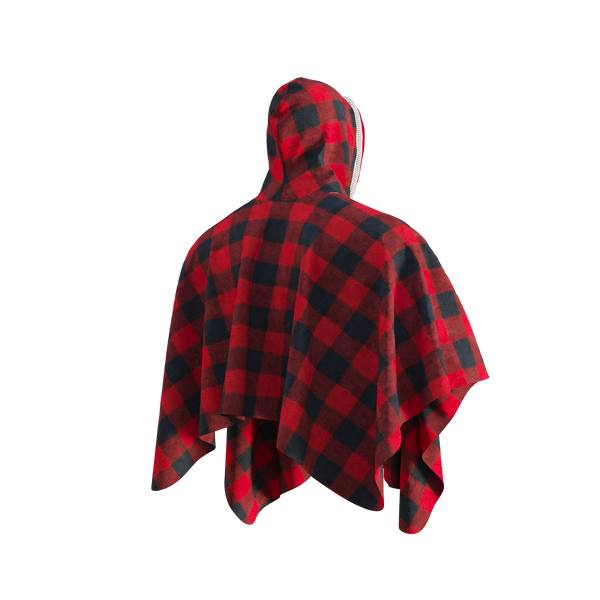 Pook Poncho - Adult Red Polar Fleece w/ Snap Fastners