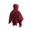 Pook Poncho - Adult Red Polar Fleece w/ Snap Fastners