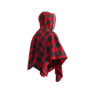 Pook Poncho - Adult Red Polar Fleece w/ Snap Fastners