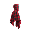 Pook Poncho - Adult Red Polar Fleece w/ Snap Fastners