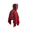 Pook Poncho - Adult Red Polar Fleece w/ Snap Fastners