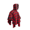 Pook Poncho - Adult Red Polar Fleece w/ Snap Fastners