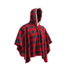 Pook Poncho - Adult Red Polar Fleece w/ Snap Fastners