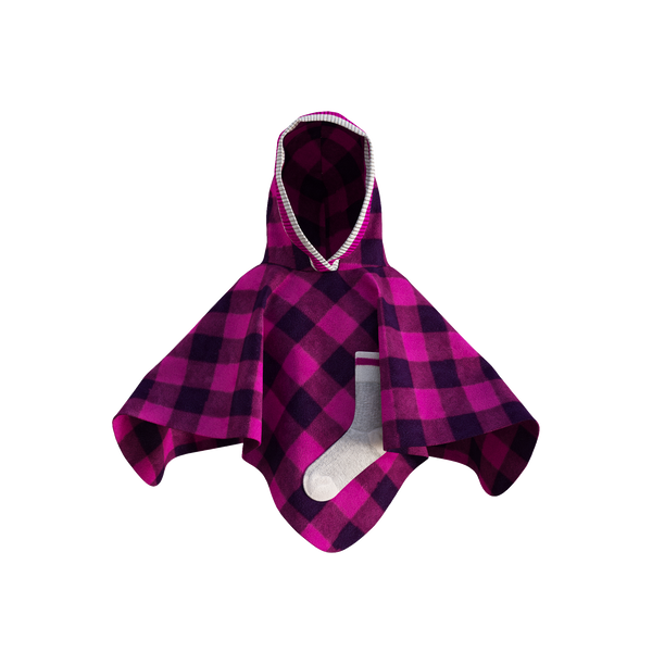 Pookie Poncho - Pink Toddler/Youth Polar Fleece