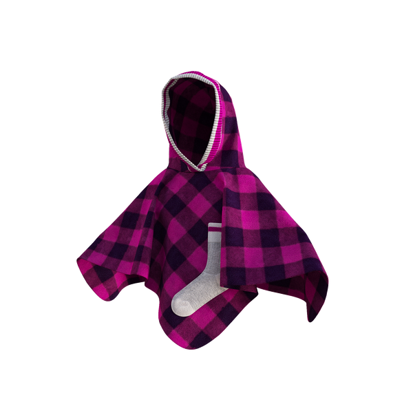 Pookie Poncho - Pink Toddler/Youth Polar Fleece