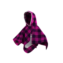 Load image into Gallery viewer, Pookie Poncho - Pink Toddler/Youth Polar Fleece