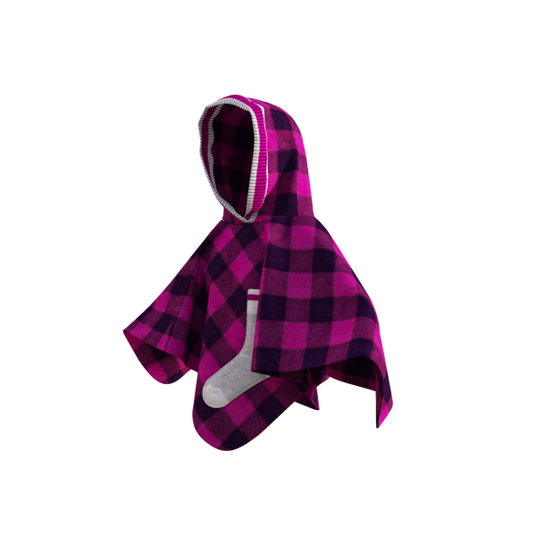 Pookie Poncho - Pink Toddler/Youth Polar Fleece