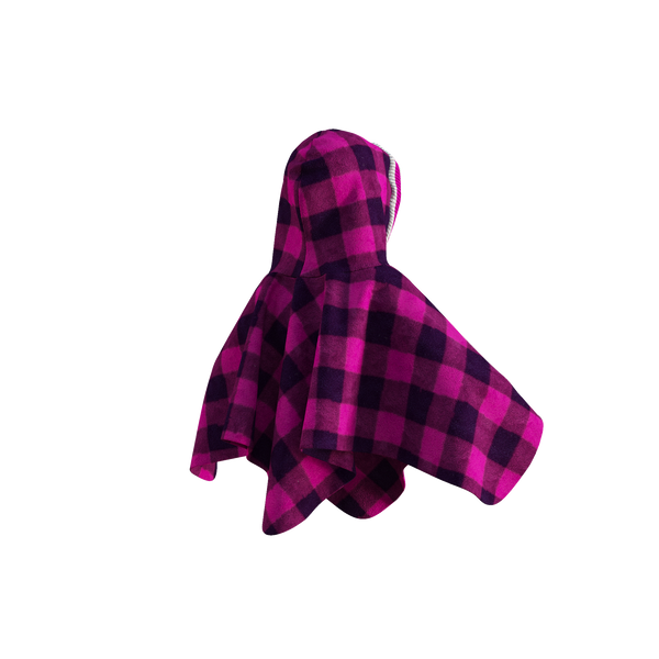 Pookie Poncho - Pink Toddler/Youth Polar Fleece