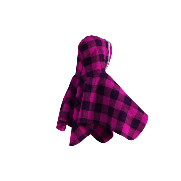 Pookie Poncho - Pink Toddler/Youth Polar Fleece
